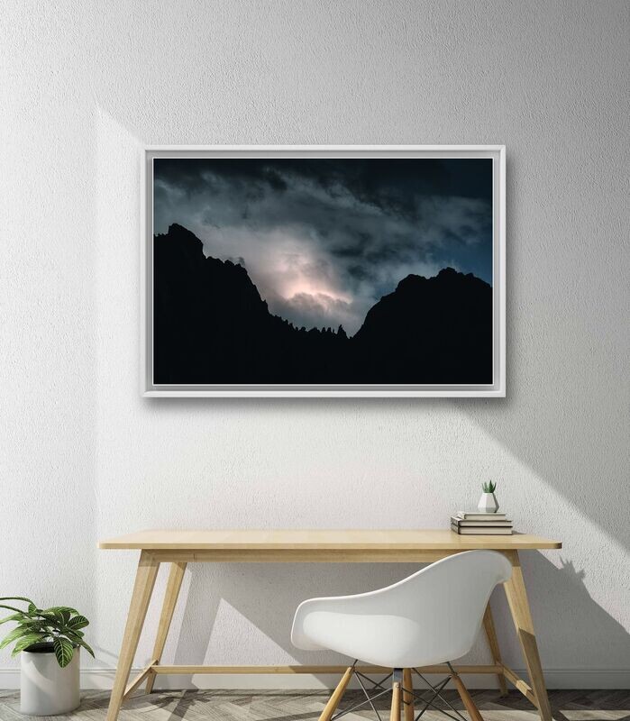 Wandbild The Storm - Alu-Dibond im weißen Schattenfugenrahmen