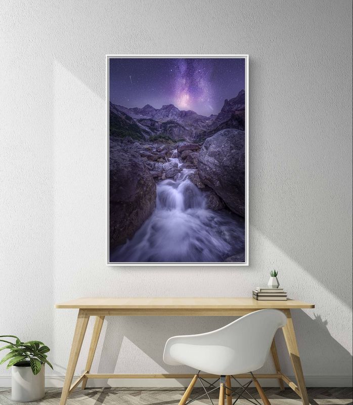 Wandbild Passione - Alu-Dibond im weißen Schattenfugenrahmen