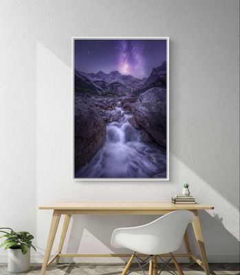 Wandbild Passione - Alu-Dibond im weißen Schattenfugenrahmen