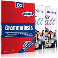 ΠΑΚΕΤΟ GRAMMALYSIS B2 FOR ALL
Περιλαμβάνει: GRAMMALYSIS B2, LISTENING, WRITING, i-BOOK GRAMMALYSIS B2