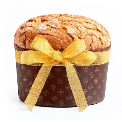 Panettone artigianale Zafferano, albicocche del Vesuvio e cioccolato bianco
