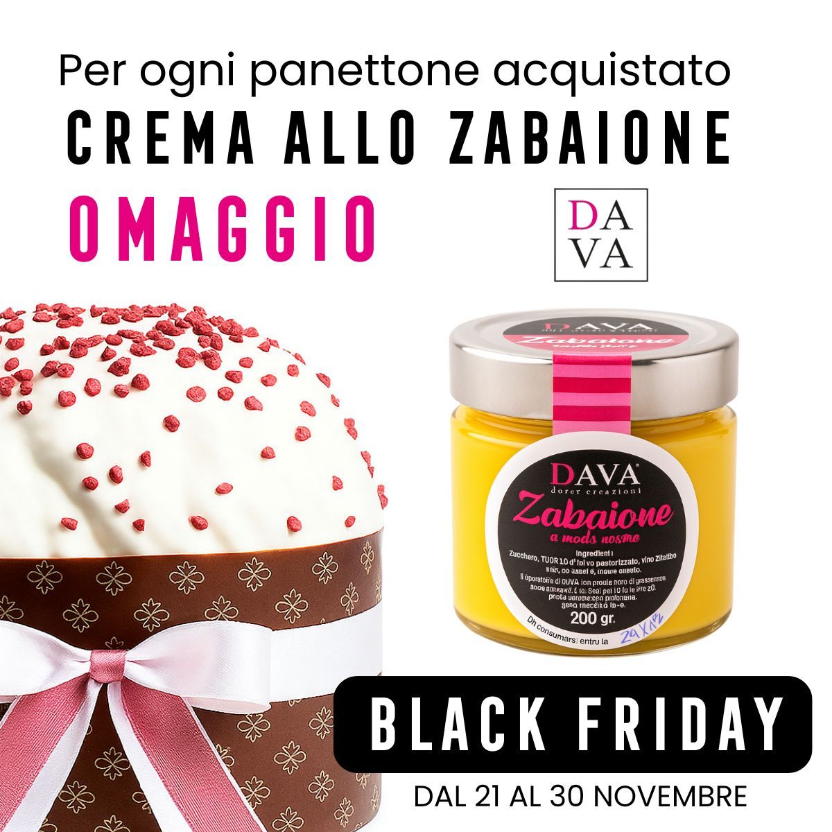 Panettone artigianale al cioccolato bianco e fragoline di bosco