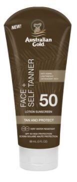 Australian Gold SPF50 Face + Self Tanner Lotion Sunscreen 88 ml