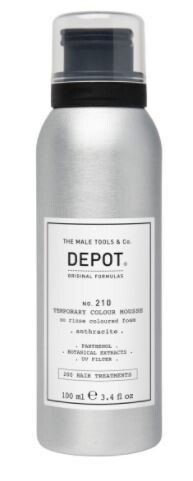 DEPOT NR. 210 TEMPORARY COLOUR MOUSSE ANTHRACITE colore semipermanente capelli antracite  100ML