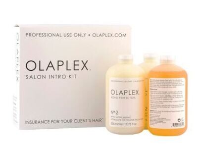 OLAPLEX Kit Ristrutturante Professionale SALON KIT INTRO  tutti i tipi di Capelli N° 1, 525ml 2x N° 2, 525ml