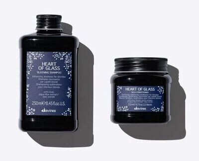Davines HEART OF GLASS - KIT SHAMPOO 250ML + RICH CONDITIONER 250ML