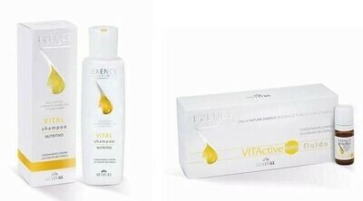 REVIVRE Kit Vital Nutritivo EXENCE completo caduta capelli - contiene shampoo Vital e fluido Vitactive