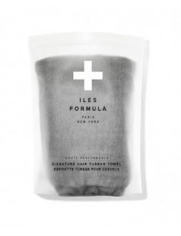 ILES FORMULA - Signature Hair Turban Towel - Asciugamano Per Capelli Grigio