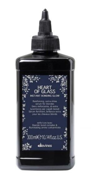 DAVINES HEART OF GLASS Instant Bonding Glow siero rinforzante extra lucentezza capelli biondi 300ml