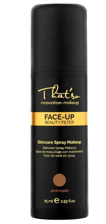 That'so Face Up Skincare Spray Makeup Dark Nude 75ml