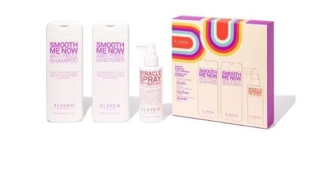 ELEVEN AUSTRALIA Smooth & Miracle trio kit contiene shampoo conditioner e hair treatment