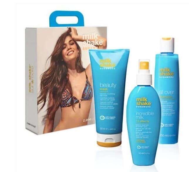 MILK SHAKE SUN&MORE kit solari capelli contiene all-over shampoo 250ml - beauty mask 200ml - incredible milk 140ml