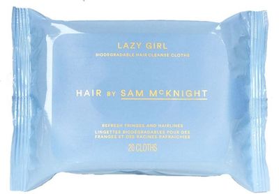 Hair By Sam McKnight Lazy Girl Biodegradable Hair Cleanse Cloths (20 Wipes)  salviette rinfrescanti e pulenti per capelli