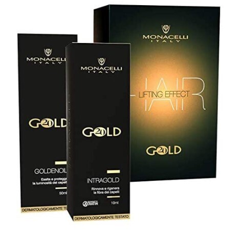Monacelli GOLD20 KIT Lifting Effect Goldenoil 50 ml + Intragold 10 ml trattamento intensivo capelli