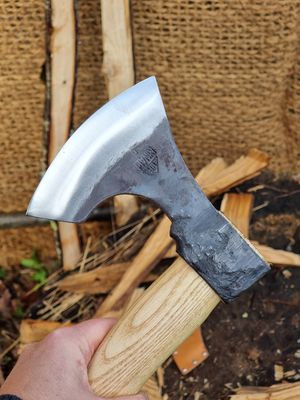 Outil De Coupe Bois Vintage, Tête De Hache Forgée à La Main | Fer Rustique | Pièce De Collection F1