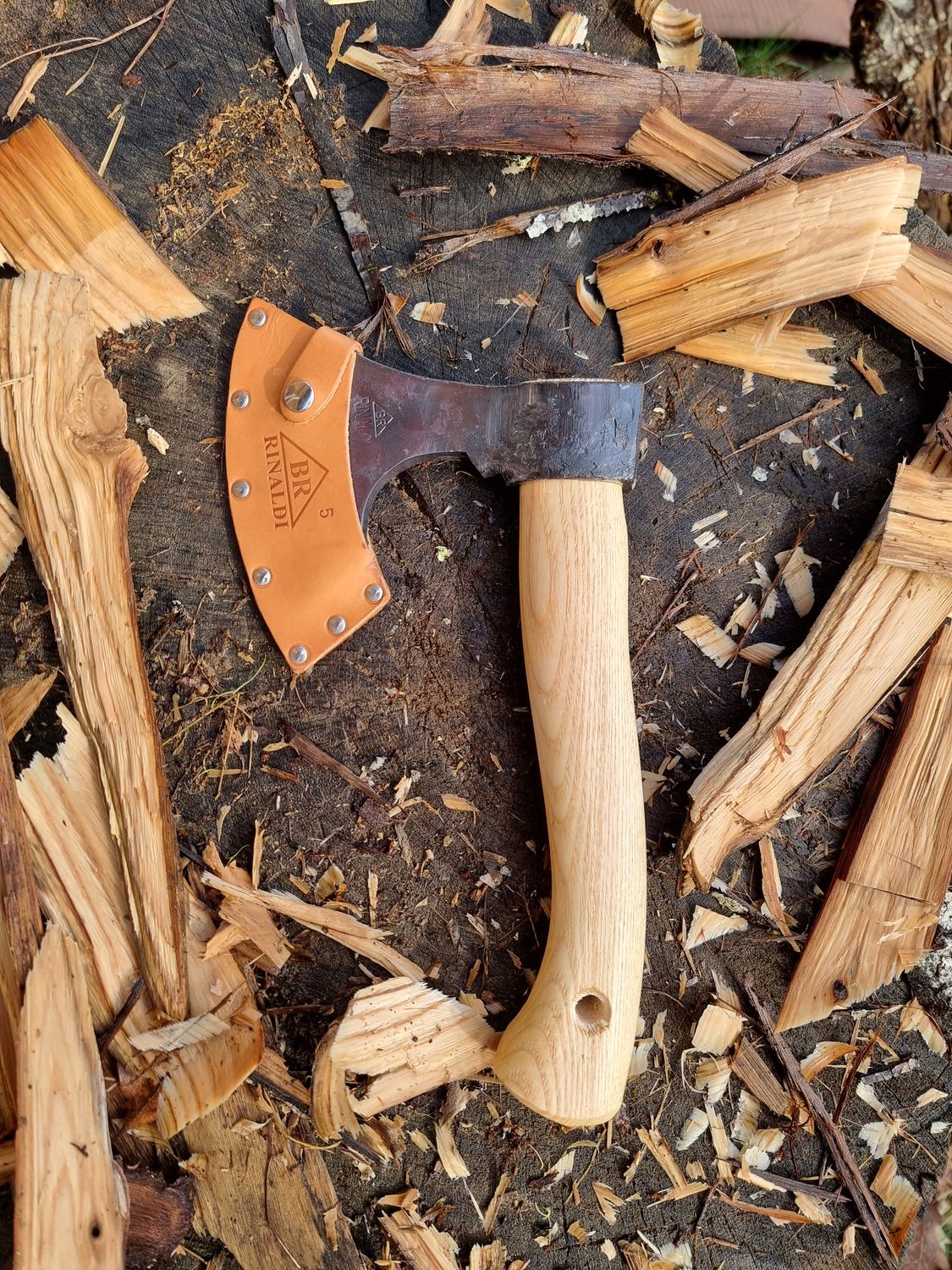 Étui De Protection En Cuir Pour Hache - Gaine De Camping Avec Lame Acier Carbone