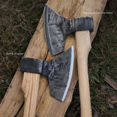Hache Doloire type Bradva - 1200g - droitière ou gauchère