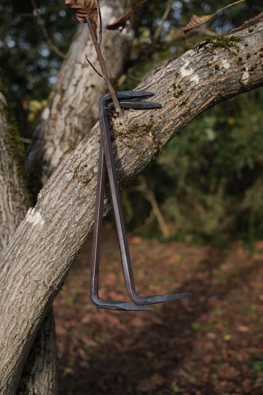 Clameau lourd 45cm "log dog" - forgé main par Rinaldi