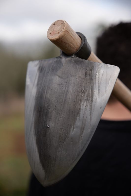 Houe Piemonte forgée au marteau pilon - avec manche en bois 140cm