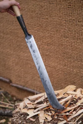 Serpe machette à simple biseau