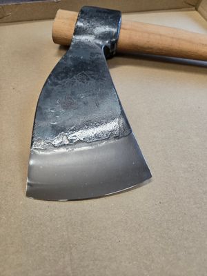 Déstockage : Hache Rinaldi bossue modèle 301 - Cognée type Bergame 1200g LFSUP manche ergonomique