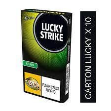 CARTON LUCKY VERDE X 10