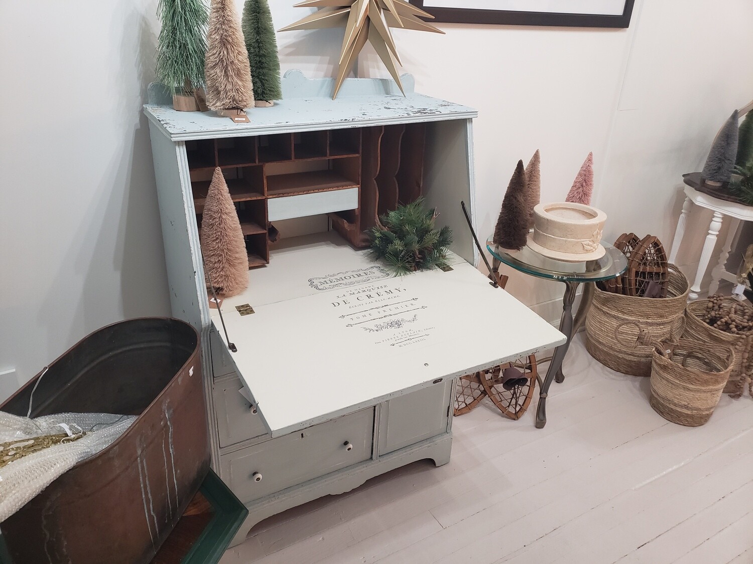 Secretary Desk - 1910 - Milk Paint