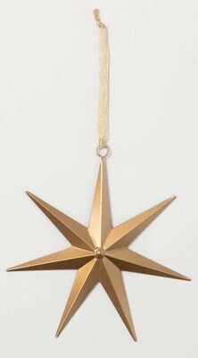 Oversized Gold Star Ornament Small