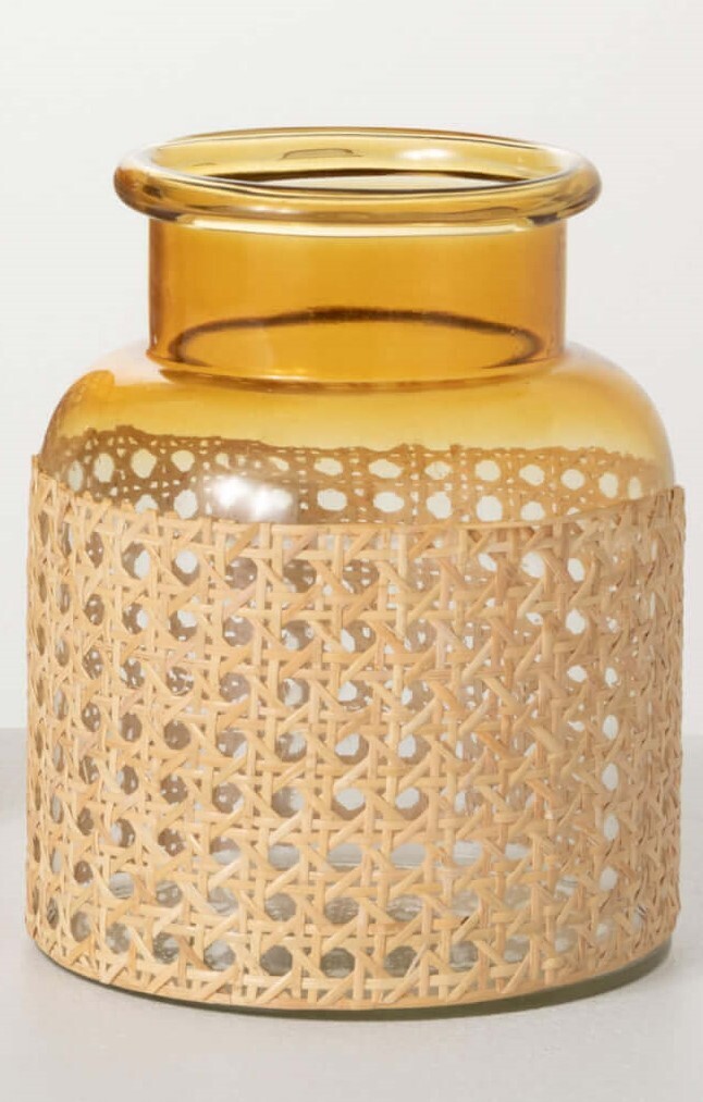 Ombre Bamboo-Weave Jar Short