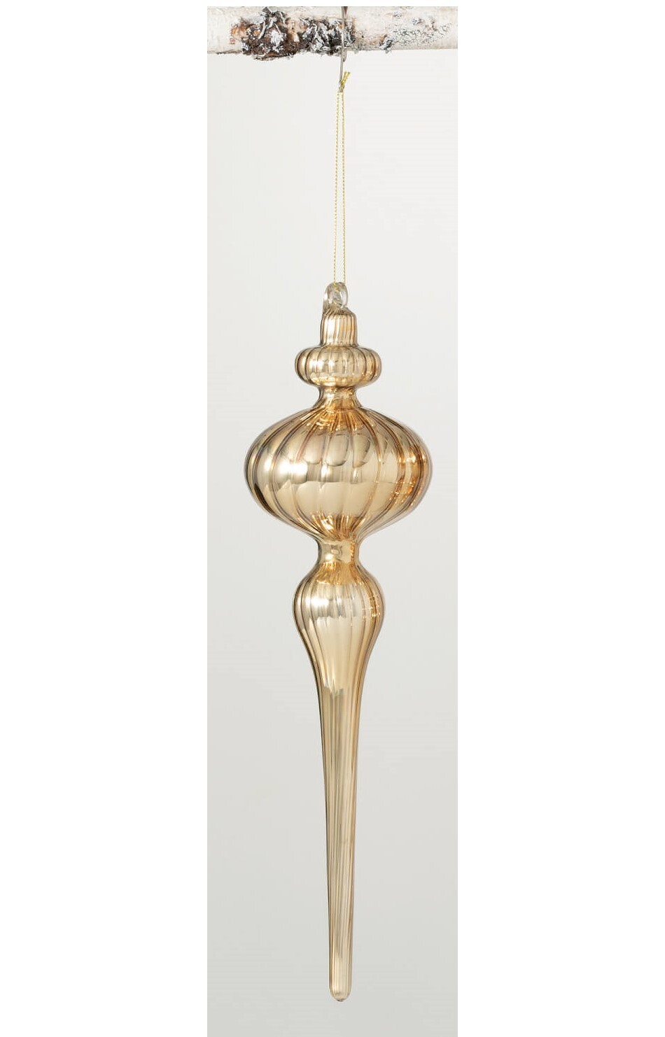 Gold Finial Drop Ornament