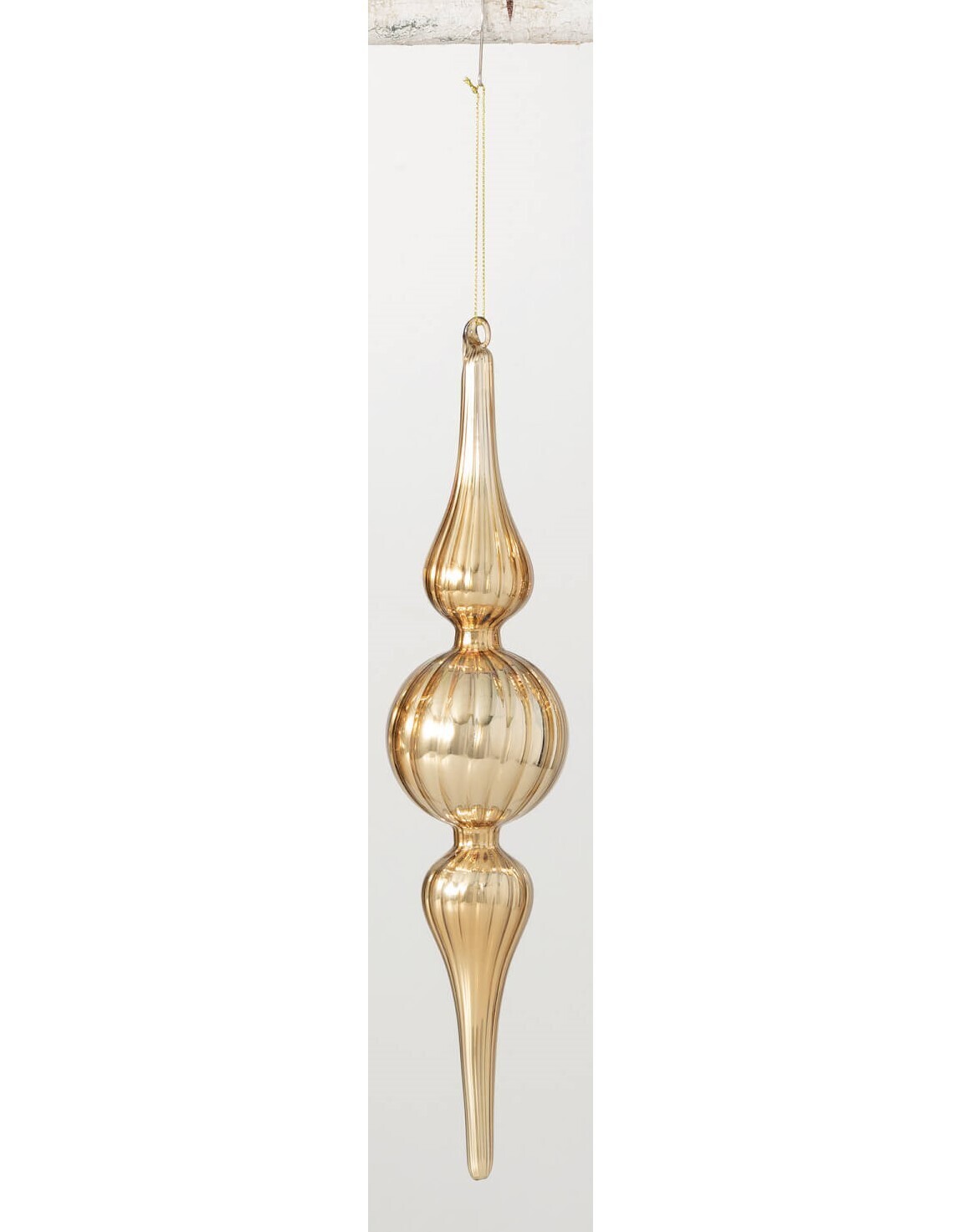 Gold Finial Drop Ornament