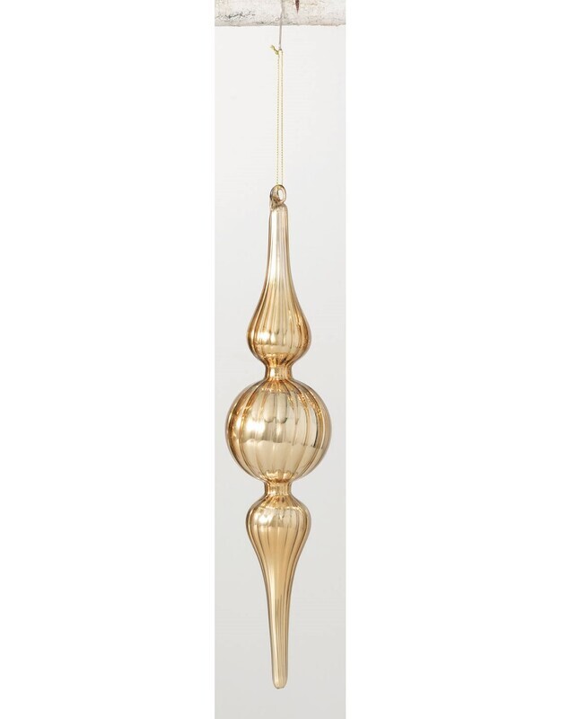 Gold Finial Drop Ornament