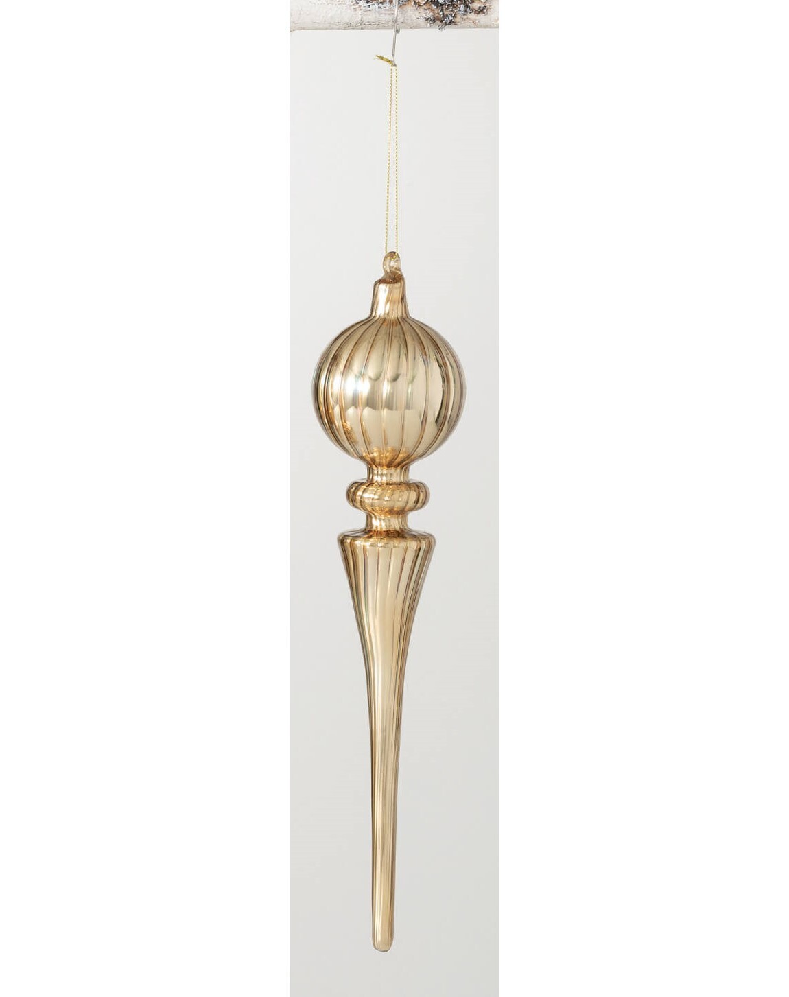 Gold Finial Drop Ornament