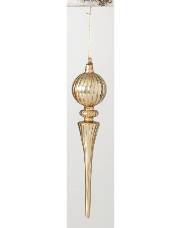 Gold Finial Drop Ornament
