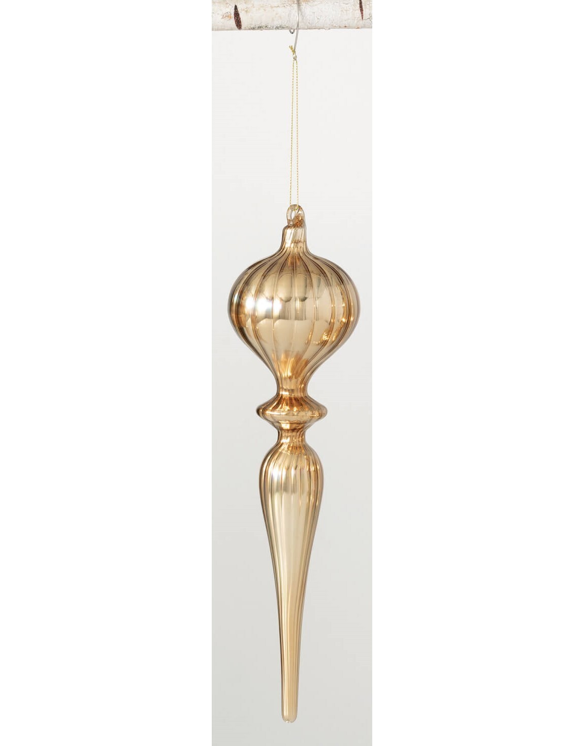 Gold Finial Drop Ornament