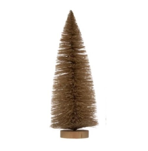 Northern Lodge 4-1/4&quot; Round x 12&quot; High Sisal Bottle Brush Tree - Beige