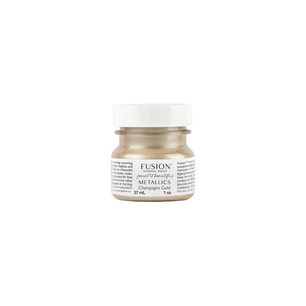 Fusion Mineral Paint Metallic Champagne Gold, Size: 37mL