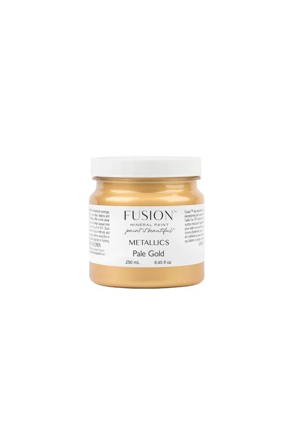 Fusion Mineral Paint Metallic Pale Gold, Size: 250mL