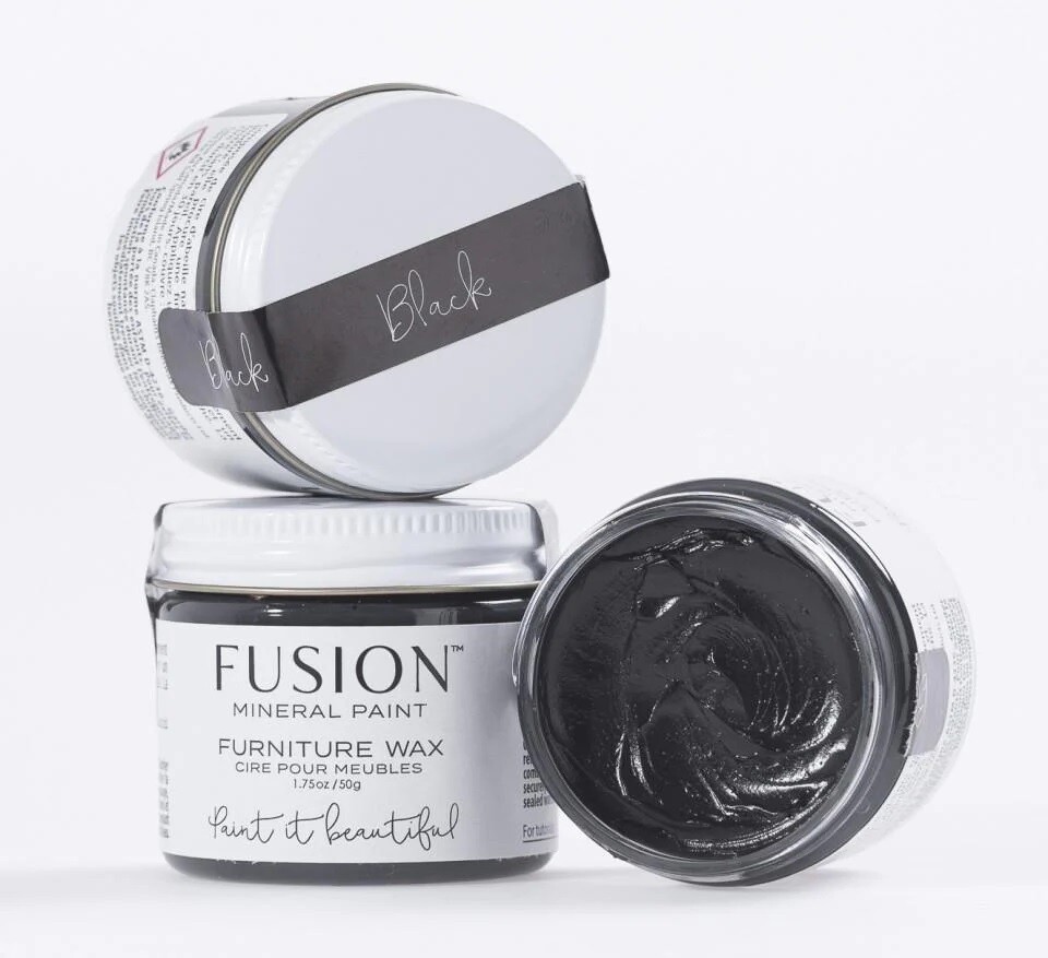 Fusion Mineral Paint Furniture Wax, Size: 50g, Color: Black