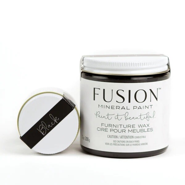 Fusion Mineral Paint Furniture Wax, Size: 200g, Color: Black