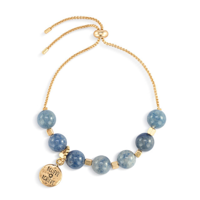 7 Day&#39;s Tracker Bracelet - Indigo and Gold