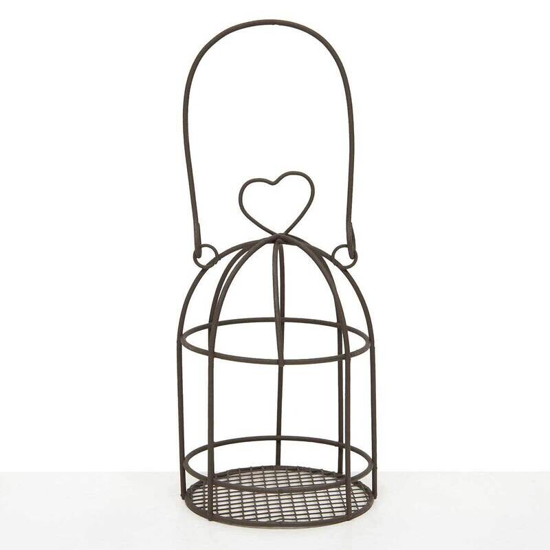 Bird Cage Votive Holder Heart