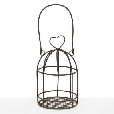 Bird Cage Votive Holder Heart