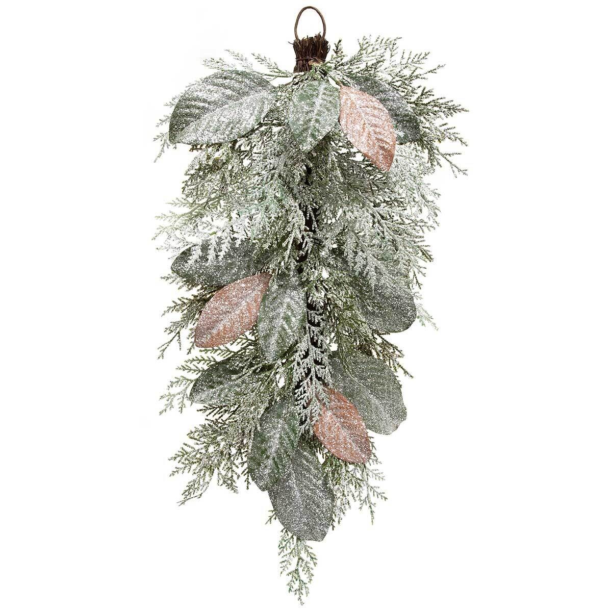 Bough Frosted Magnolia Leaf