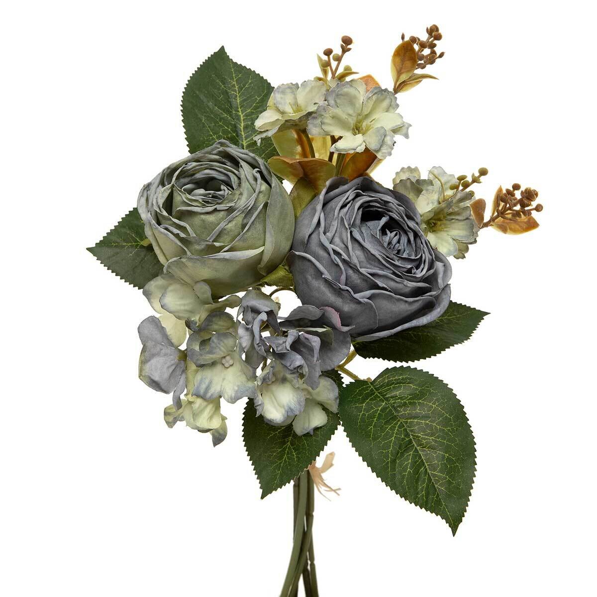Bundle of 5 Mixed Blue Rose Hydrangea