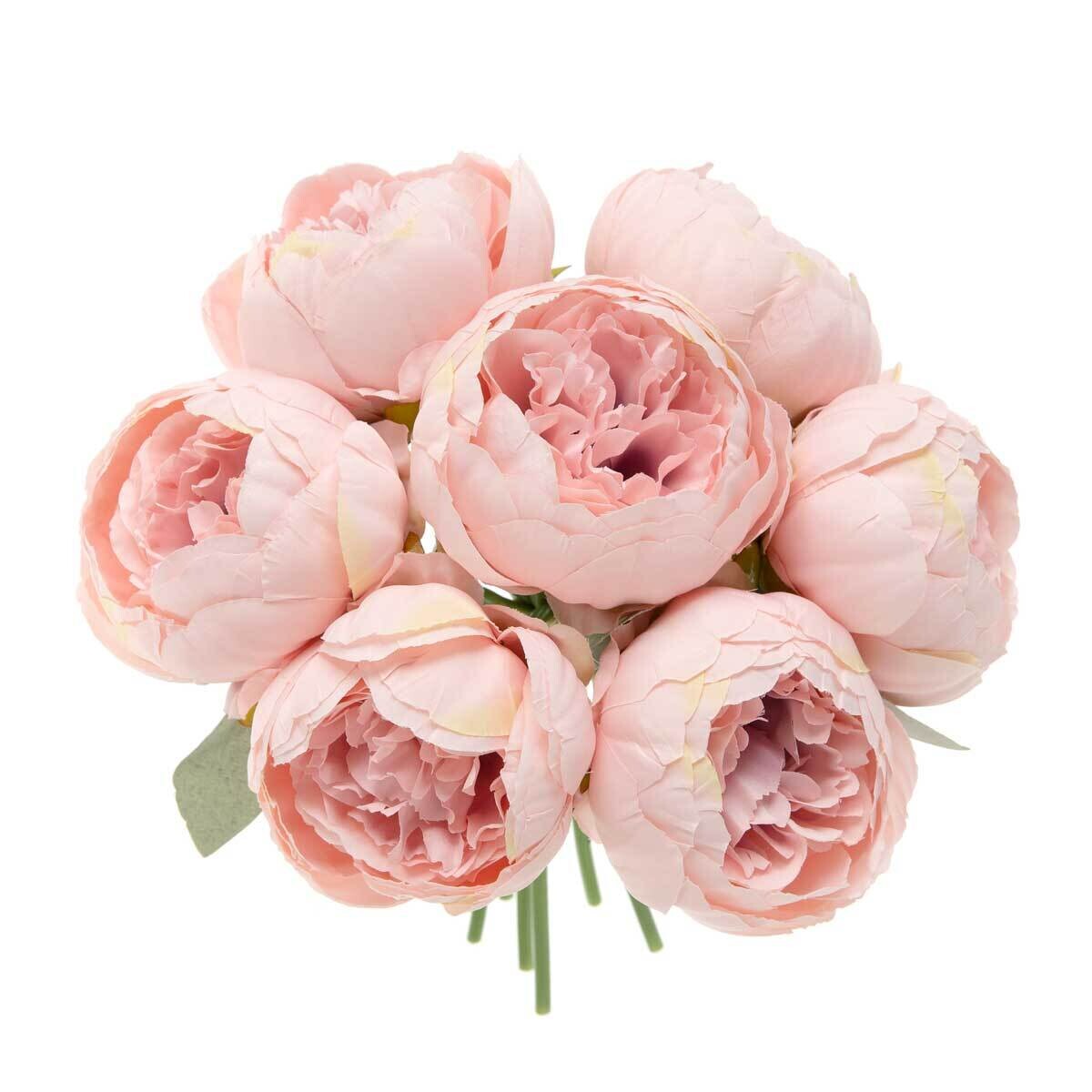 Bundle of 7 peony Pink