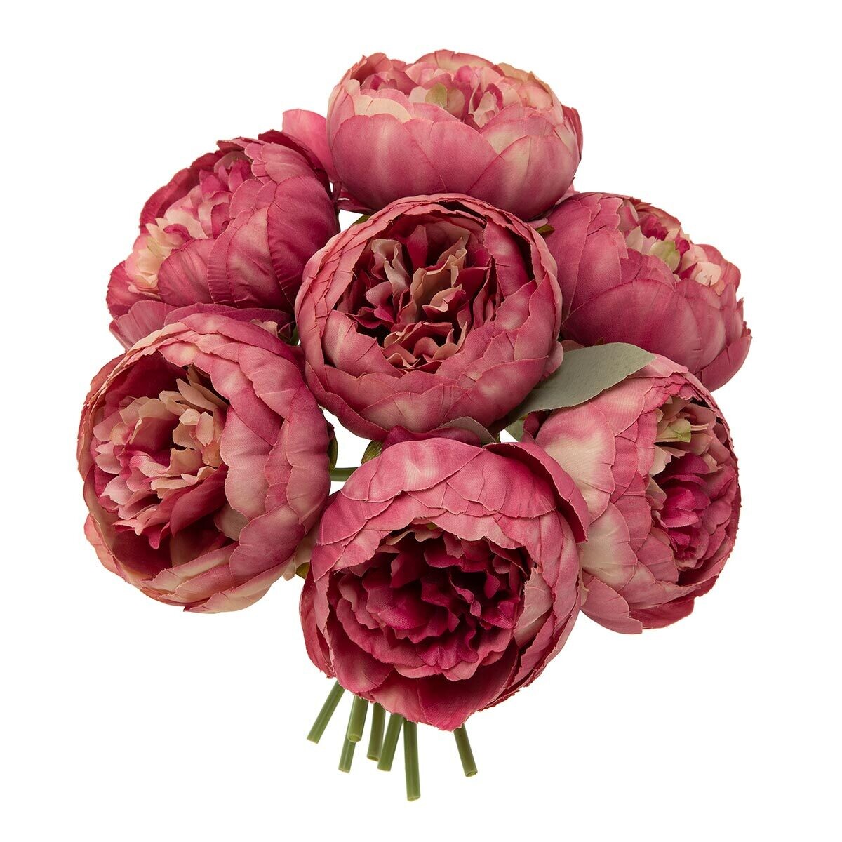 Bundle of 7 peony rose