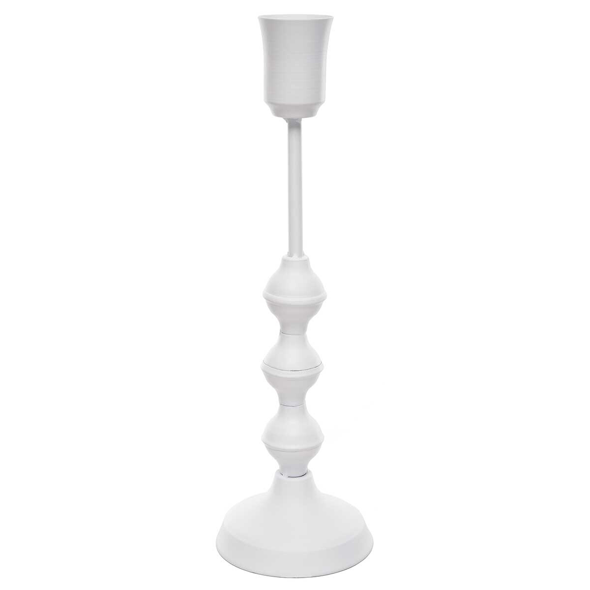 Candlestick holder curves matte white
