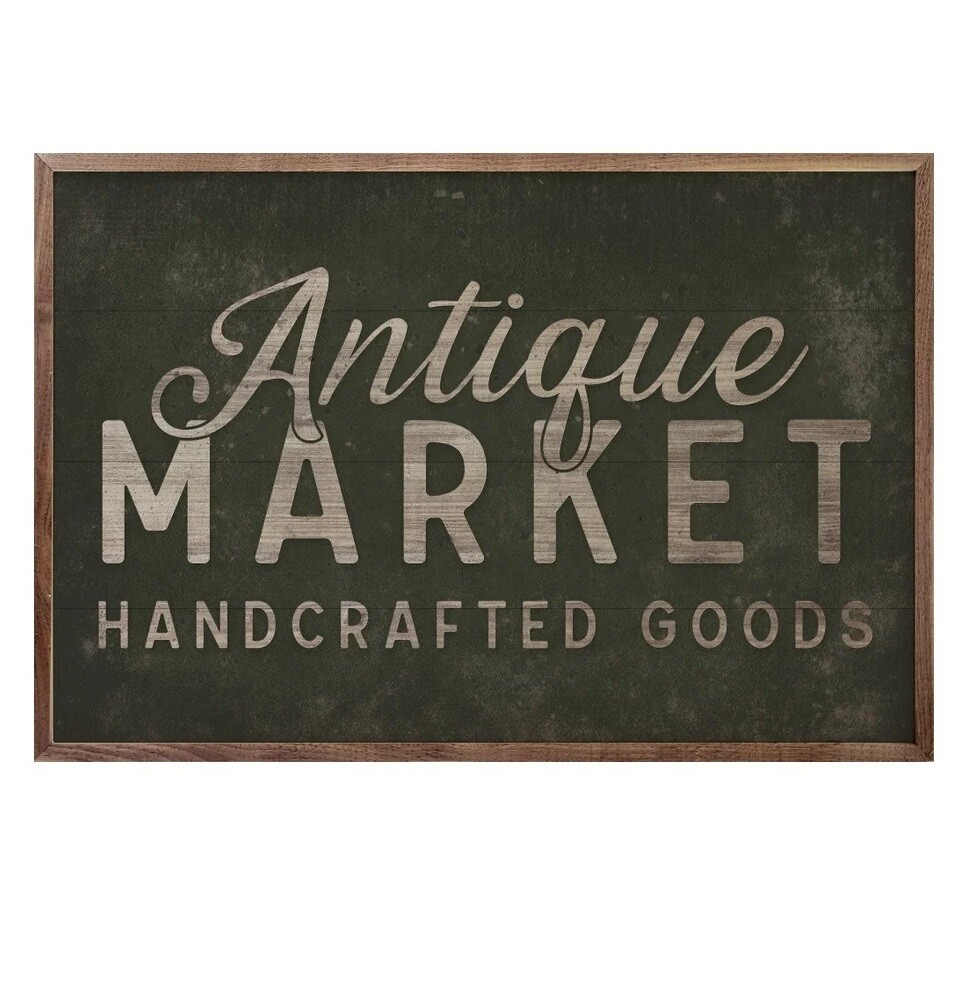 Antique Market Handcrafted Green