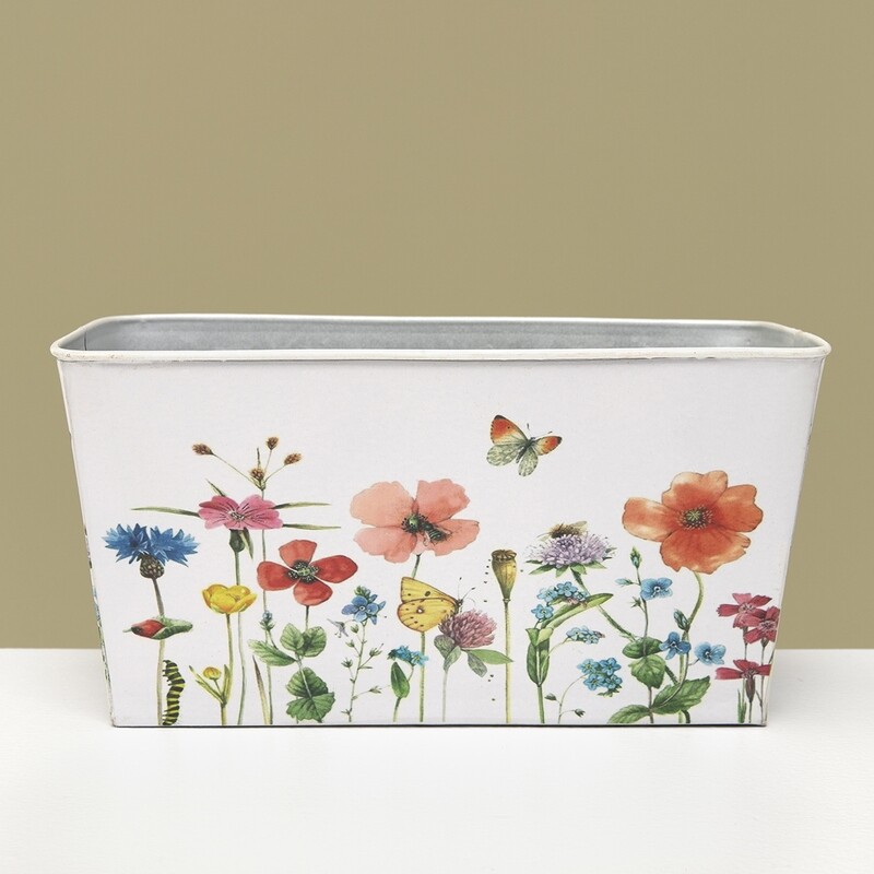 Bucket Flowers Rectangular